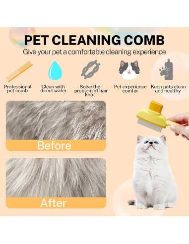Peine para Pulgas y Deshedding Mascotas Genérico 15.2cm