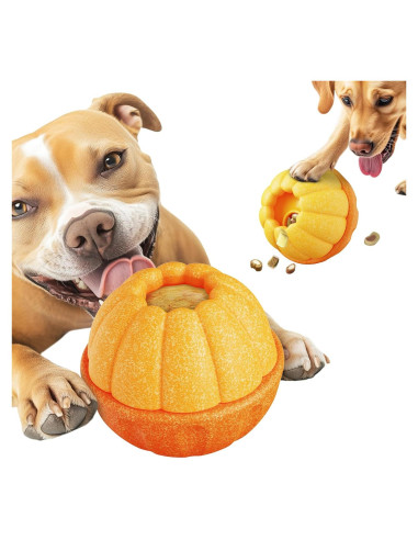 Juguete Interactivo para Perros PBFENG Calabaza Rellenable 10cm
