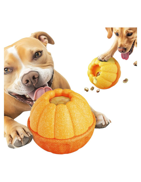 Juguete Interactivo para Perros PBFENG Calabaza Rellenable 10cm