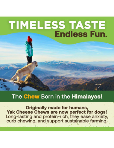 Bocadillos para Perros EcoKind Yak Cheese Mediano - 3 Chews