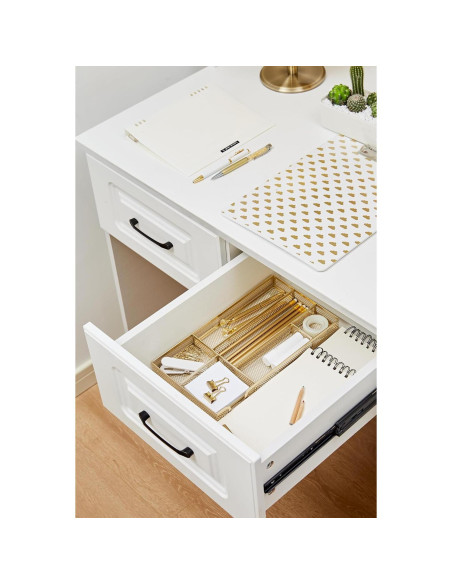 Organizador de Cajón Annova Pequeño Dorado - Malla de Metal