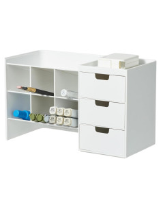 Organizador de Escritorio Apilable BLUE GINKGO Hive Stack - Blanco