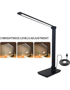 Lámpara de Escritorio LED LUZOLUMIN Plegable 700 Lúmenes 2