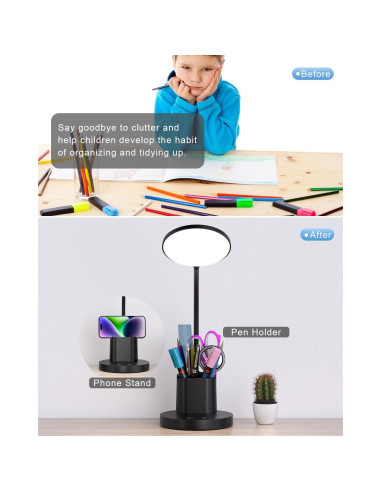 Lámpara de Escritorio LED Sailstar, Regulable 3 Modos, 800LM