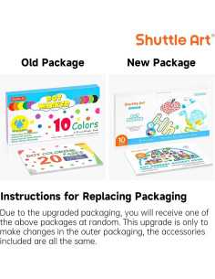 Marcadores de Puntos Shuttle Art 10 Colores Lavables No Tóxicos 2