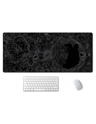 Alfombrilla de Ratón XXL SSOIU Mapa Topográfico Lunar 90x40 cm