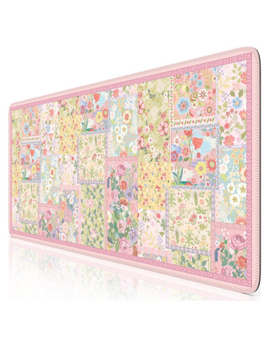 Alfombrilla de Escritorio Grande iCasso Rosa Antideslizante