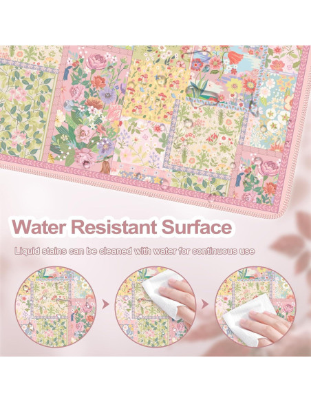 Alfombrilla de Escritorio Grande iCasso Rosa Antideslizante