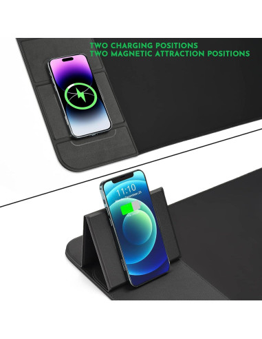 Alfombrilla de Carga Inalámbrica 15W Szyikda XXL Antideslizante