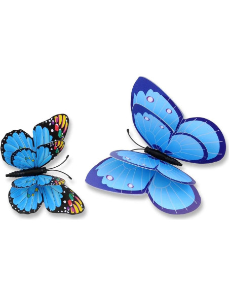 Calcomanías de Pared Mariposa Rosa DAGOU - 12 Piezas Calcomanías de Pared Mariposa Rosa DAGOU - 12 Piezas