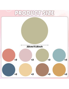 Conjunto de 24 Puntos de Borrado en Seco Gisgfim 30.48 cm 2