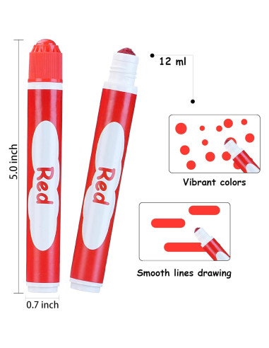Marcadores de Puntos WOSWEL, 20 Colores Lavables para Niños