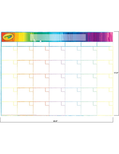 Calendario de Borrado en Seco The Peel People 59.7x44.5cm Blanco