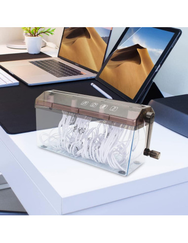 Mini Trituradora Manual iayokocc para Papel y Documentos