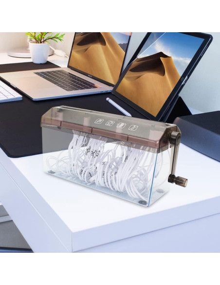 Mini Trituradora Manual iayokocc para Papel y Documentos