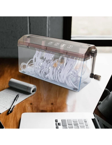 Mini Trituradora Manual iayokocc para Papel y Documentos