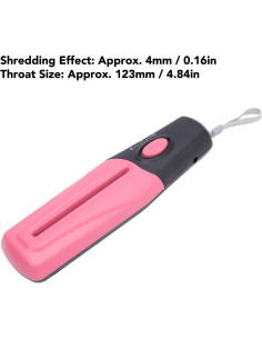 Destructora de Papel Portátil Fafeicy Rosa 2 Hojas 4mm 2