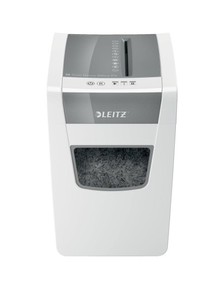 Destructora de papel Leitz IQ Slim, corte en cruz, 10 hojas, 22.7L