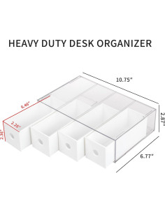Organizador de Cables Yesesion 2 Pack Blanco con 40 Sujetacables 2