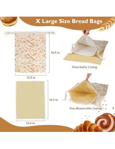 Paquete de 2 Bolsas de Cera de Abeja Starry XL 30.5x43.2cm 2