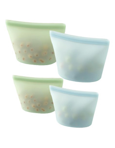 Bolsas de Almacenamiento de Silicona PandaEar 4 Pzas 1008ml 500ml