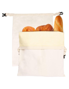 Bolsas de Pan Ecológicas LAKEICUP - 2 Unidades 42.9x34 cm