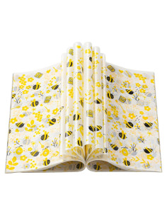 100 Hojas Papel Encerado KVCSYAW Abeja 21.8x24.9cm