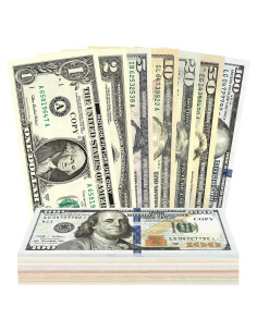 Conjunto de Dinero de Juego Powza 350 Piezas - Accesorios