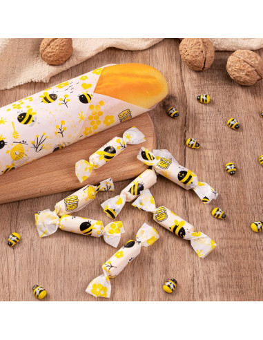 100 Hojas Papel Encerado KVCSYAW Abeja 21.8x24.9cm