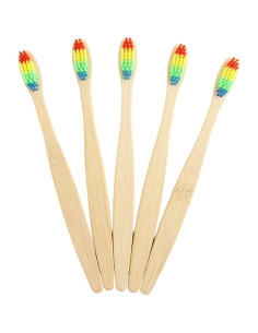 Lote de 5 cepillos de dientes de bambú Blite biodegradables 2