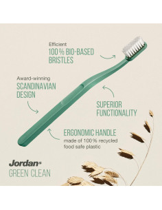 Cepillo de Dientes Manual Jordan Green Clean - Sostenible, 4 Unidades 2