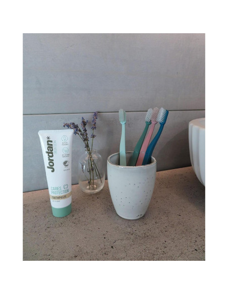 Cepillo de Dientes Manual Jordan Green Clean - Sostenible, 4 Unidades