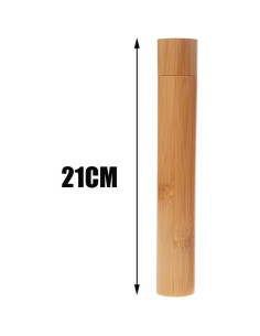 Estuche de Cepillo de Dientes de Bambú VASANA 2PCS 21cm 2
