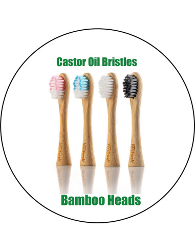 Cabezas de Repuesto Cepillo de Dientes Bambú VeriFresh - 4 Unidades