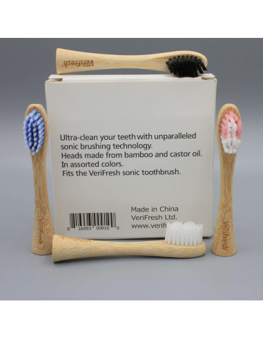 Cabezas de Repuesto Cepillo de Dientes Bambú VeriFresh - 4 Unidades
