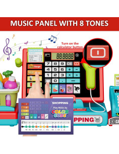 Juego de Registro de Caja HYES con Calculadora Real y Accesorios 2