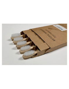 Cepillos de Dientes de Bambú GreenPro - Paquete de 5, Cerdas Suaves