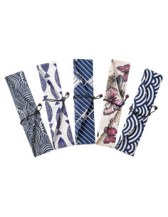 Estuche de transporte para pajitas Tatuo 5 piezas algodón