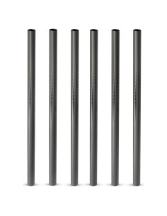 Popotes de Acero Inoxidable Viski Set de 6 Reutilizables 12.7 cm
