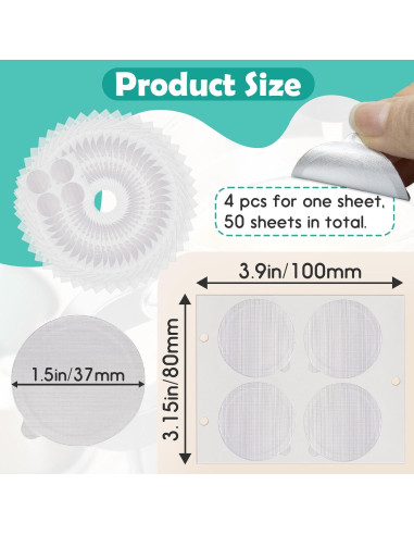 200 Sellos de Aluminio Gfdoso para Cápsulas de Café 37mm