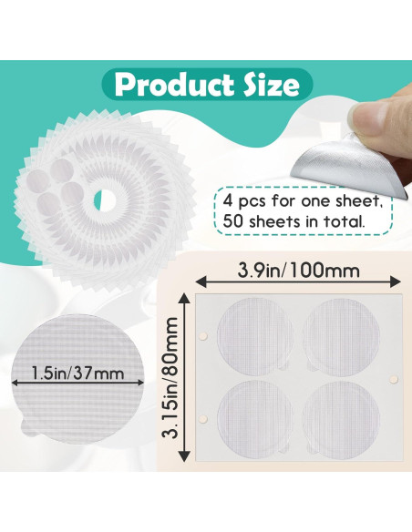 200 Sellos de Aluminio Gfdoso para Cápsulas de Café 37mm