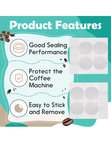 200 Sellos de Aluminio Gfdoso para Cápsulas de Café 37mm