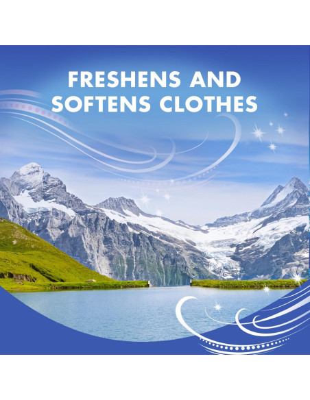 Hojas de Suavizante de Tela ARM & HAMMER Lluvia de Montaña 144ct