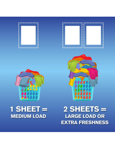 Hojas de Suavizante de Tela ARM & HAMMER Lluvia de Montaña 144ct