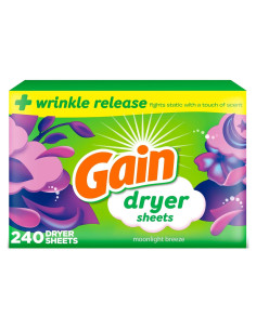 Hojas de Secadora Gain Brisa Nocturna 240 Unidades Suavizante