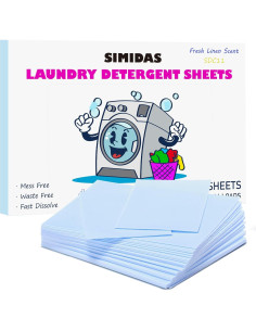 Hojas de detergente Simidas ecológicas aroma lino 32 unidades 2