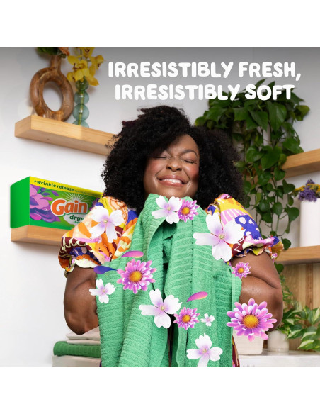 Hojas de Secadora Gain Brisa Nocturna 240 Unidades Suavizante