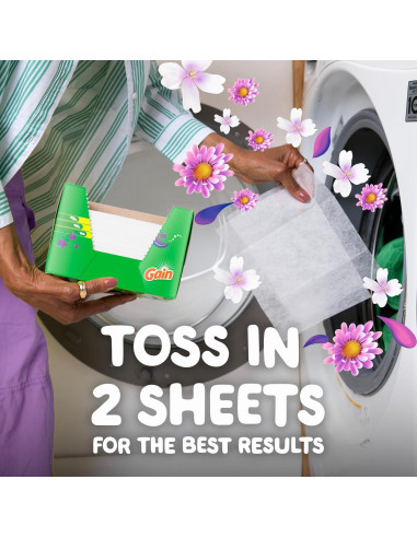 Hojas de Secadora Gain Brisa Nocturna 240 Unidades Suavizante