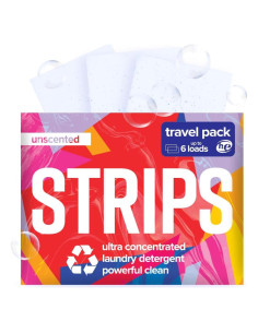 Hojas de Detergente para Ropa STRIPS Eco 6 Cargas Sin Fragancia