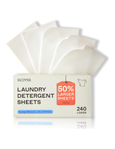 Hojas de Detergente para Ropa Skipper - 120 Hojas (240 Cargas)